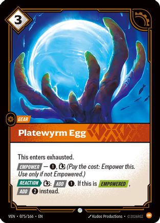 Platewyrm Egg (075) Foil - Vendetta