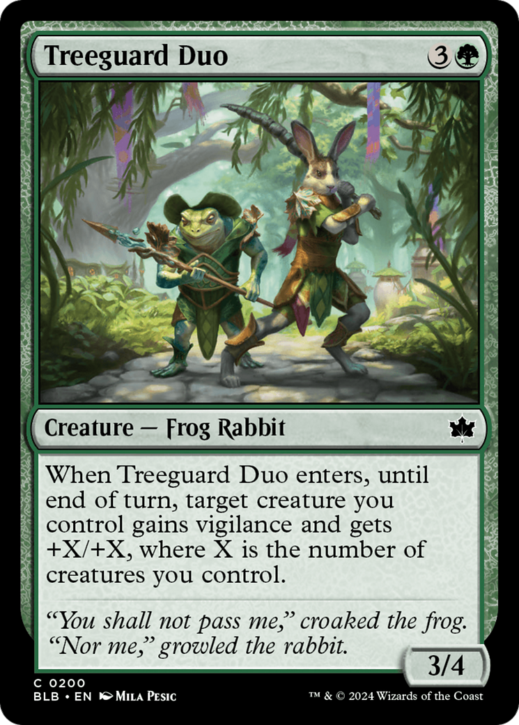 Treeguard Duo [Bloomburrow] | Silver Goblin