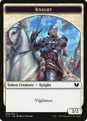 Gold // Knight (005) Double-Sided Token [Commander 2015 Tokens] | Silver Goblin