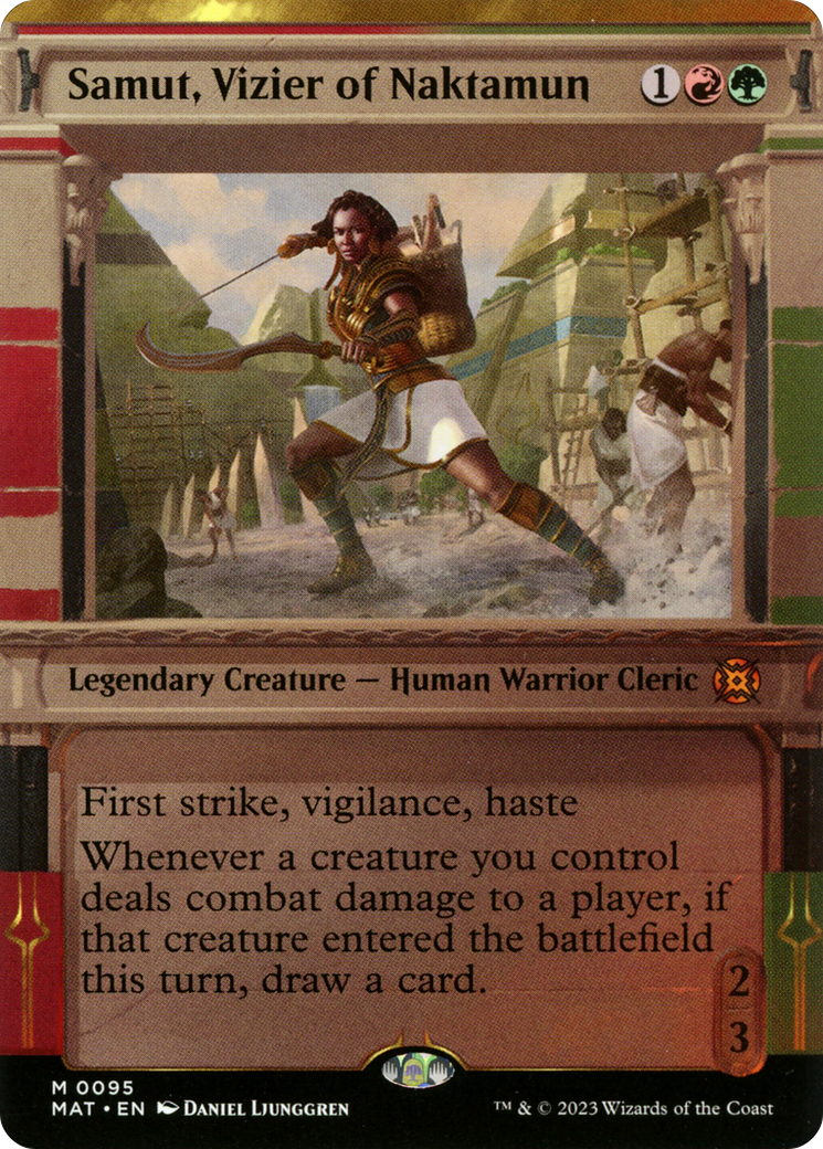 Samut, Vizier of Naktamun (Showcase) [March of the Machine: The Aftermath] Foil