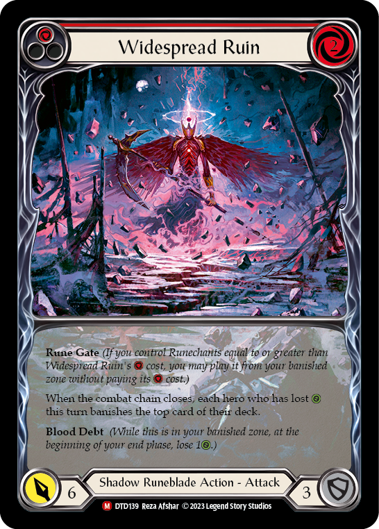 Widespread Ruin (Extended Art) [DTD139] (Dusk Till Dawn)  Rainbow Foil | Silver Goblin