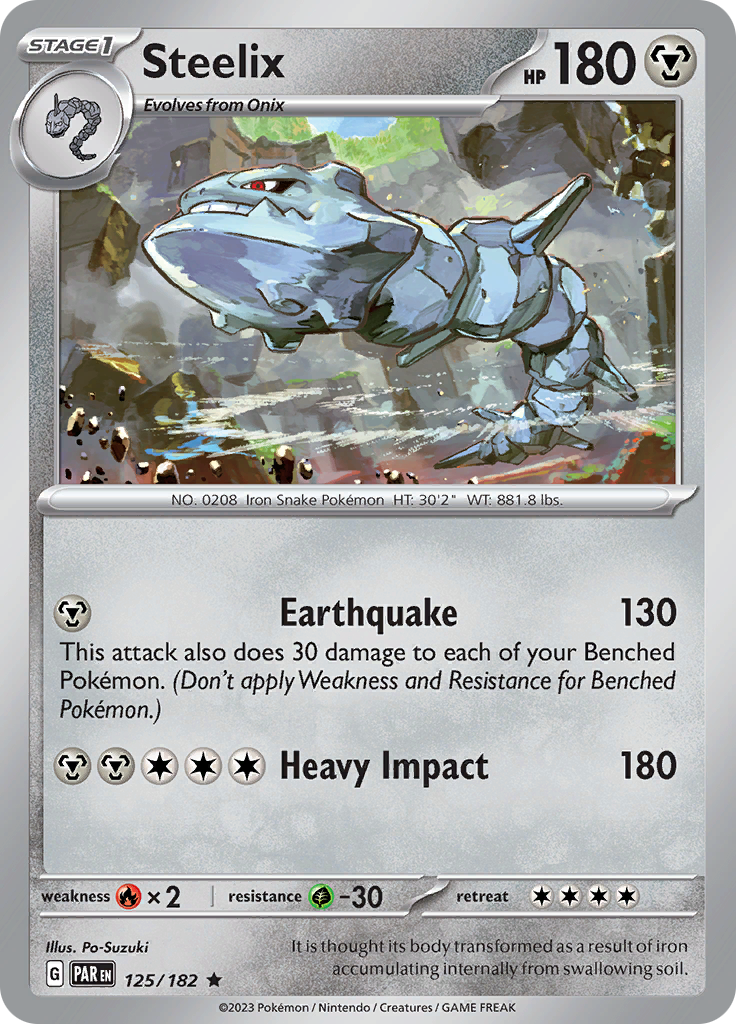 Steelix (125/182) [Scarlet & Violet: Paradox Rift] | Silver Goblin