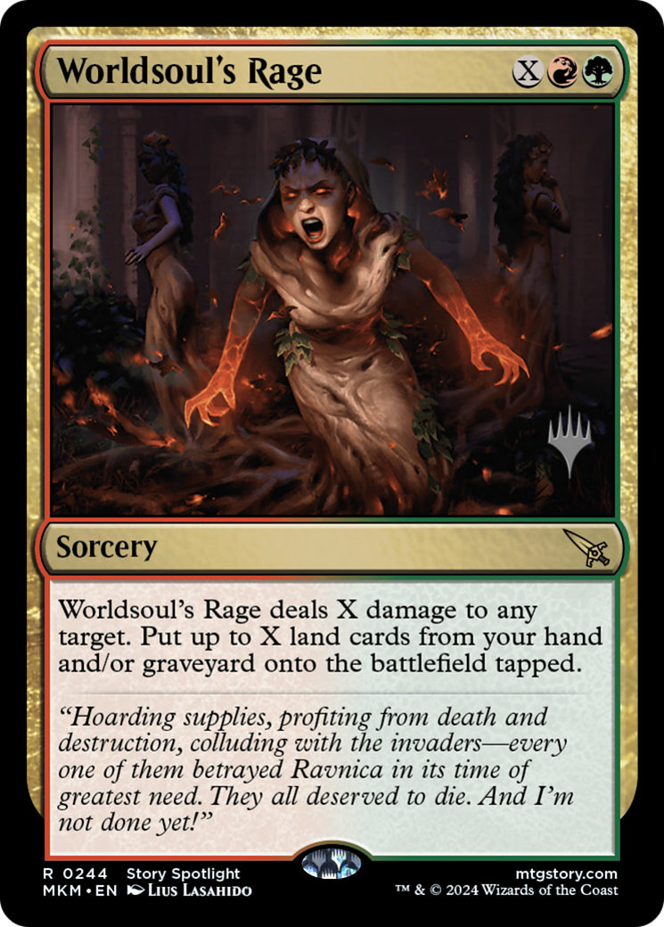 Worldsoul's Rage (Promo Pack) [Murders at Karlov Manor Promos] | Silver Goblin