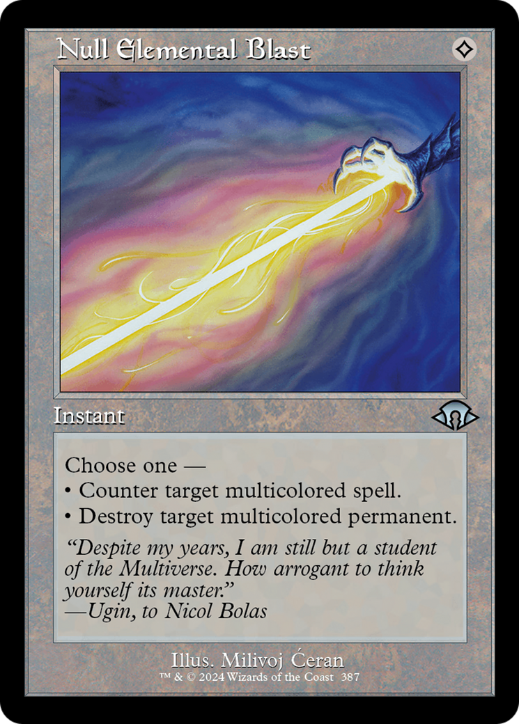 Null Elemental Blast (Retro) (387) Foil - Modern Horizons 3