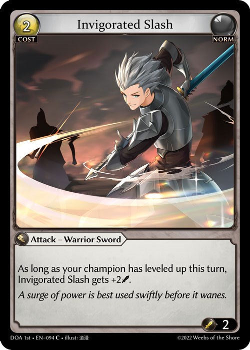 Invigorated Slash (094) [Dawn of Ashes: 1st Edition] Foil
