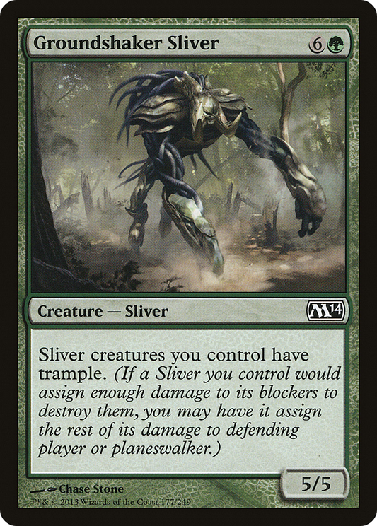 Groundshaker Sliver [Magic 2014] Foil