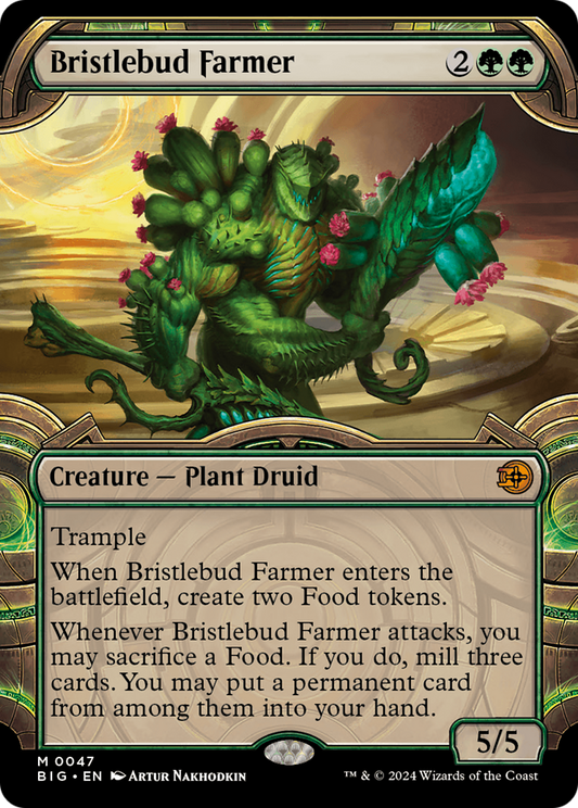 Bristlebud Farmer (Showcase) [Outlaws of Thunder Junction: The Big Score] Foil