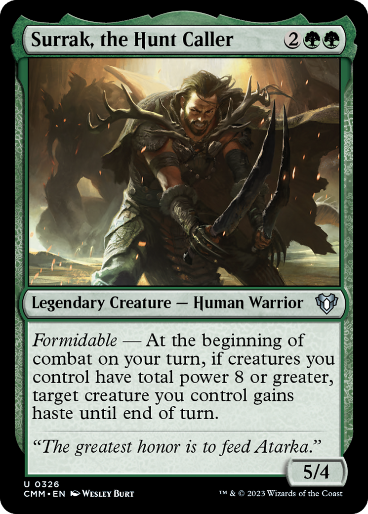 Surrak, the Hunt Caller [Commander Masters] Foil