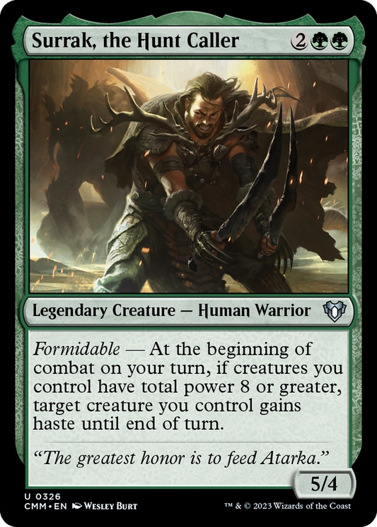 Surrak, the Hunt Caller [Commander Masters] Foil