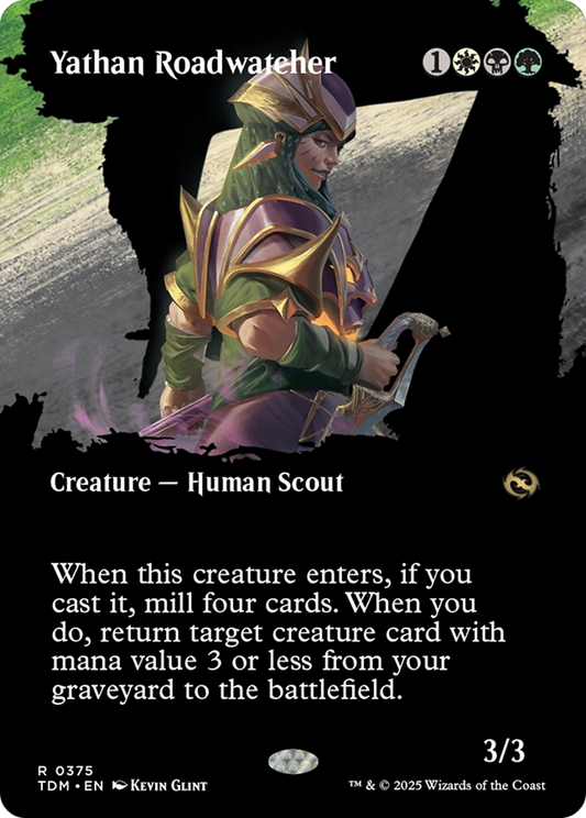 Yathan Roadwatcher (Borderless) (375) Foil - Tarkir: Dragonstorm