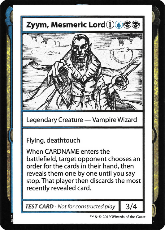 Zyym, Mesmeric Lord (2021 Edition) [Mystery Booster Playtest Cards]