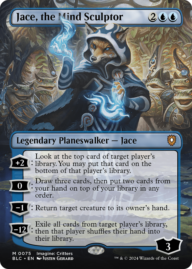 Jace, the Mind Sculptor (Borderless) [Bloomburrow Commander] | Silver Goblin