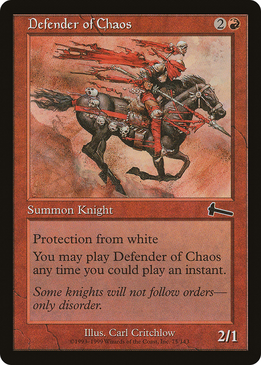 Defender of Chaos [Urza's Legacy] Foil