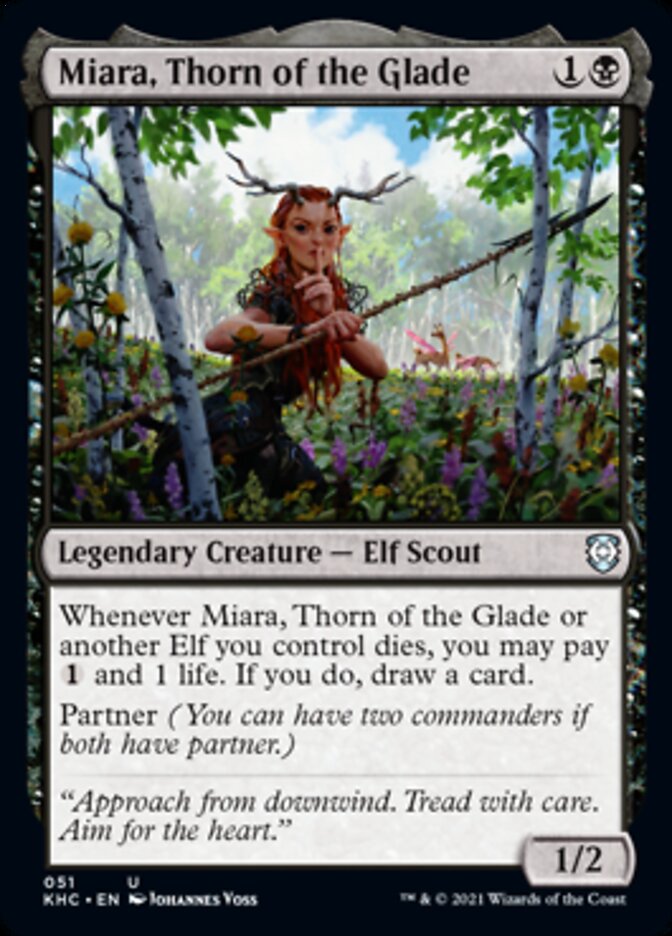 Miara, Thorn of the Glade [Kaldheim Commander] | Silver Goblin