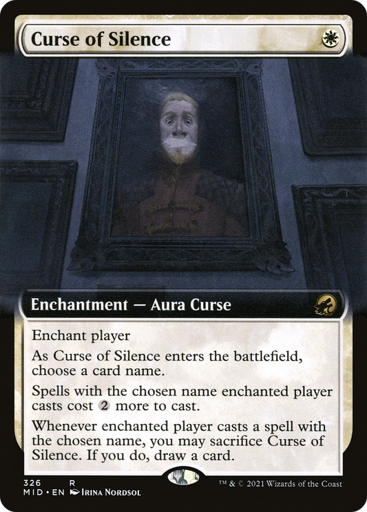 Curse of Silence (Extended Art) [Innistrad: Midnight Hunt] Foil