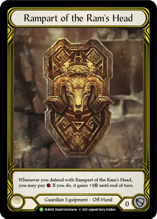 Rampart of the Ram's Head (Golden) [FAB049] (Promo)  Cold Foil | Silver Goblin