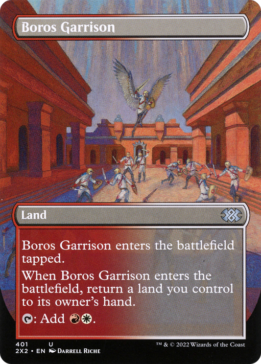 Boros Garrison (Borderless Alternate Art) [Double Masters 2022] Foil