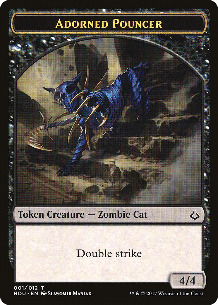 Adorned Pouncer Token [Hour of Devastation Tokens] | Silver Goblin