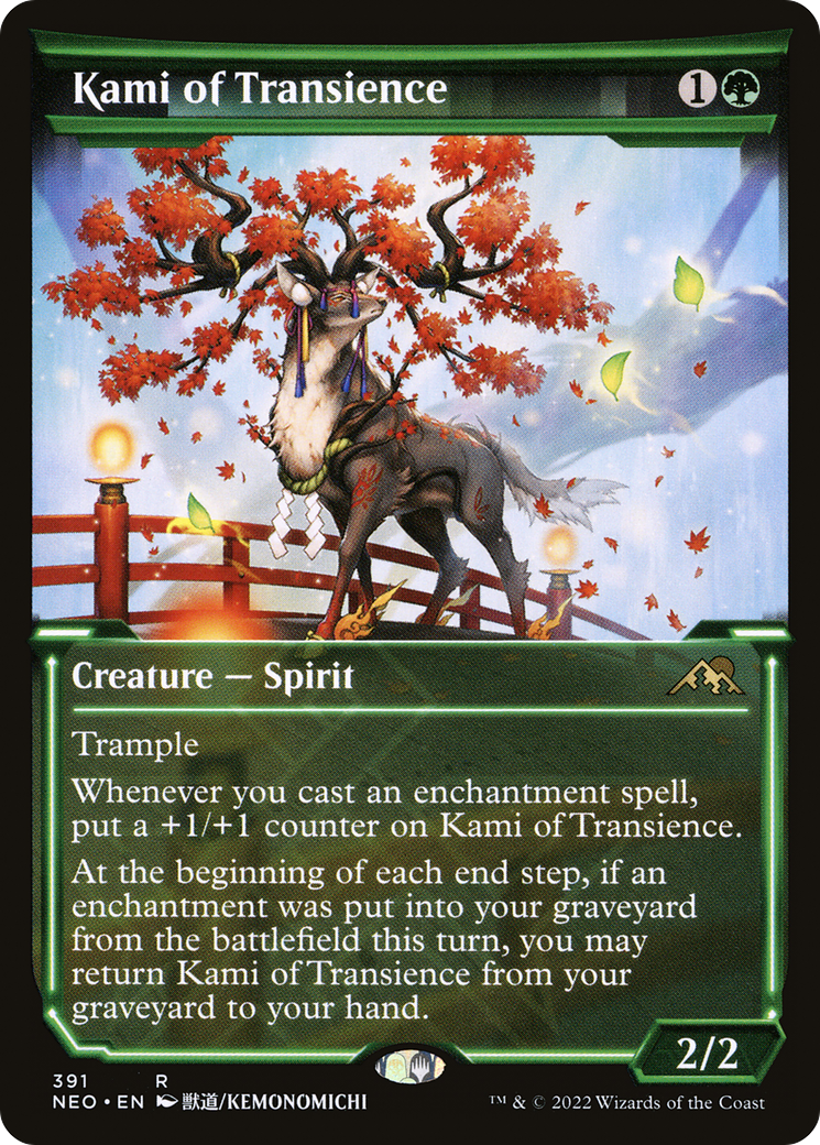 Kami of Transience (Showcase) (391) Foil - Kamigawa: Neon Dynasty