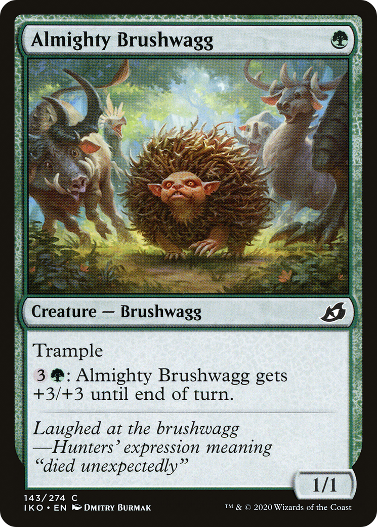 Almighty Brushwagg [Ikoria: Lair of Behemoths] Foil