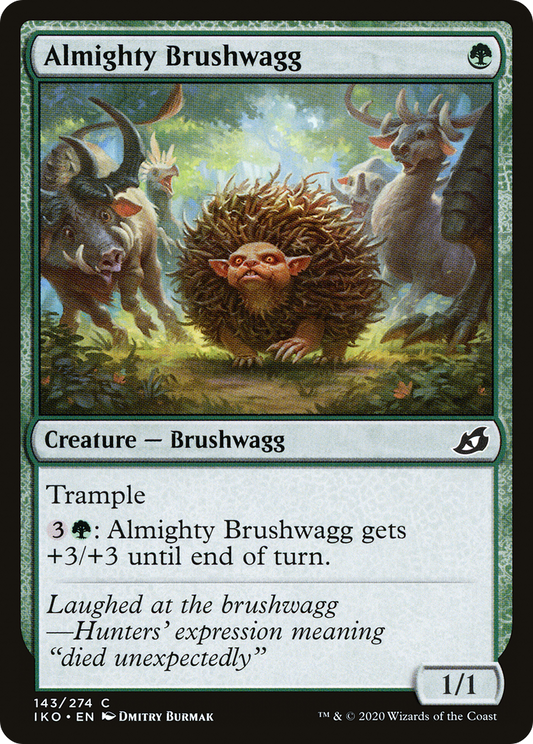 Almighty Brushwagg [Ikoria: Lair of Behemoths] Foil