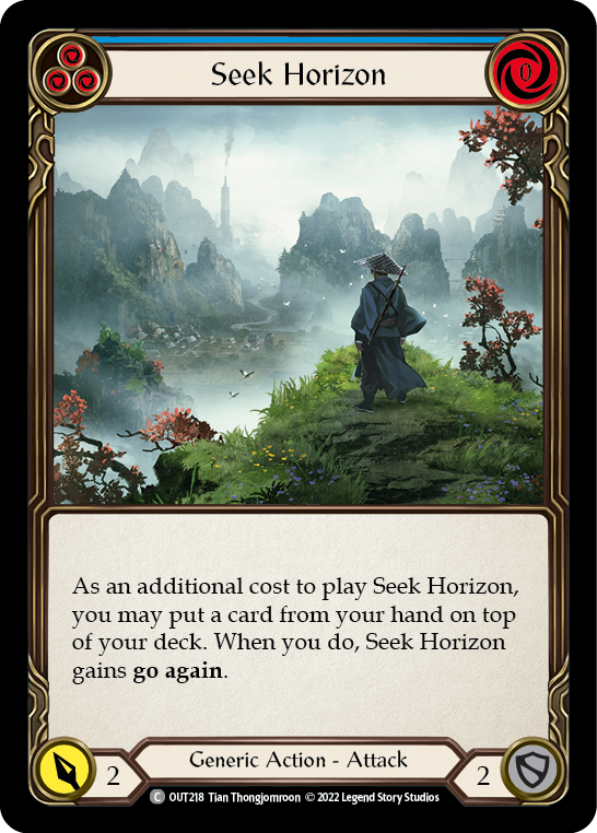 Seek Horizon (Blue) [OUT218] (Outsiders) | Silver Goblin