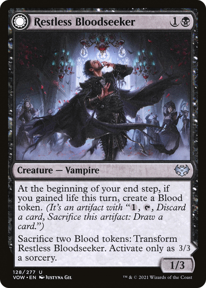 Restless Bloodseeker // Bloodsoaked Reveler [Innistrad: Crimson Vow] Foil