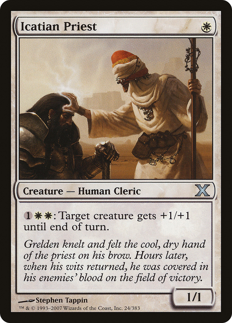 Icatian Priest (024) Foil - Tenth Edition