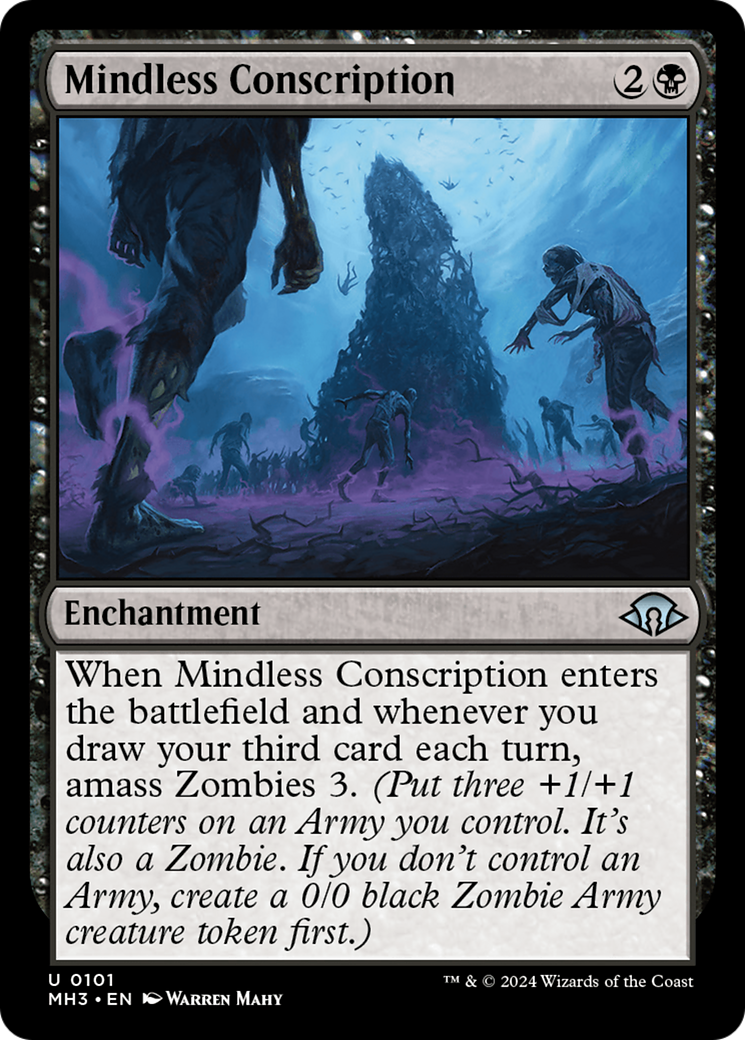 Mindless Conscription [Modern Horizons 3] | Silver Goblin