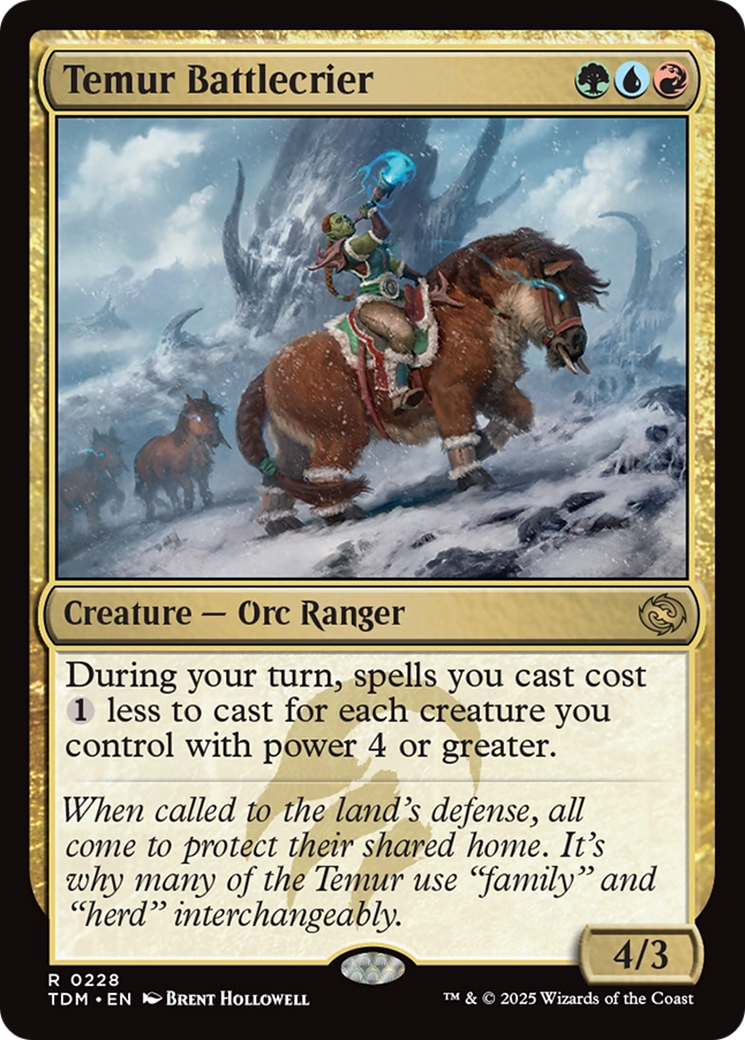 Temur Battlecrier (228) - Tarkir: Dragonstorm