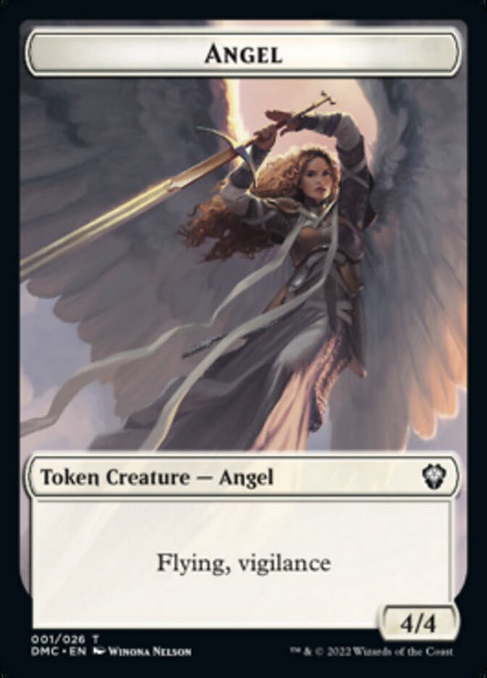 Angel Token [Dominaria United Commander Tokens] Foil