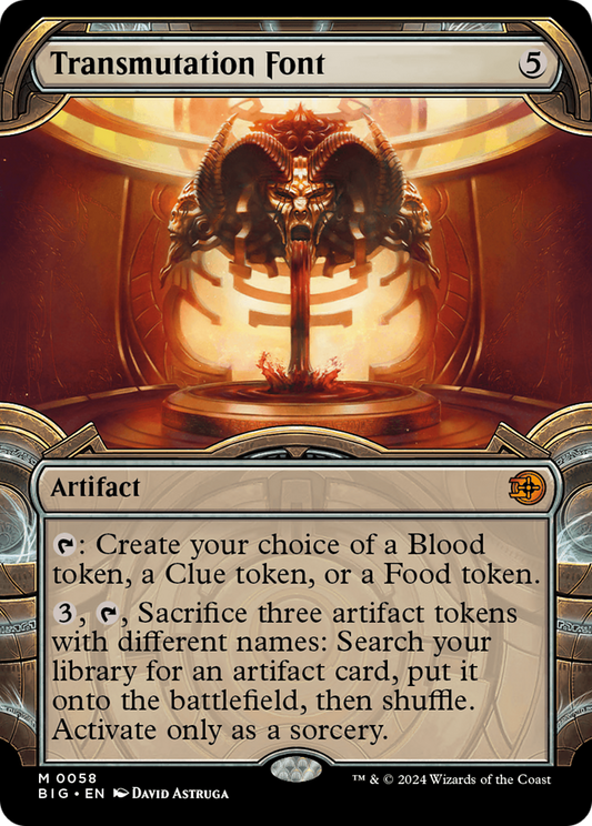 Transmutation Font (Showcase) [Outlaws of Thunder Junction: The Big Score] Foil