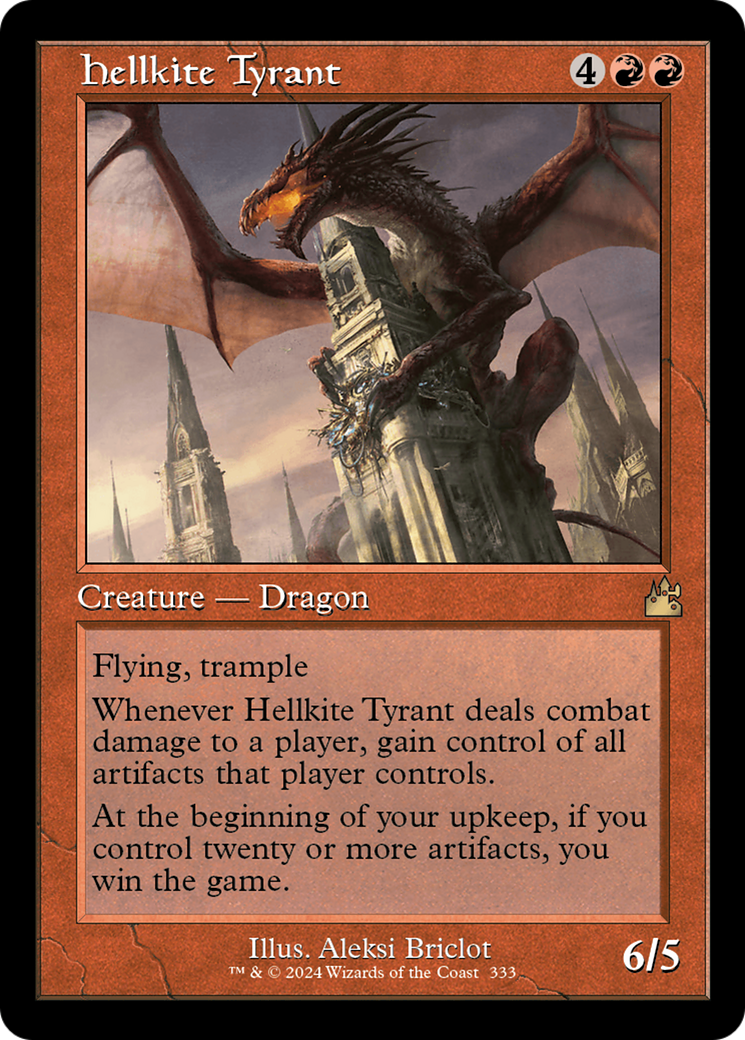 Hellkite Tyrant (Retro Frame) [Ravnica Remastered] Foil