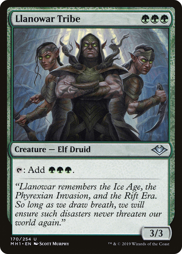 Llanowar Tribe (170) Foil - Modern Horizons