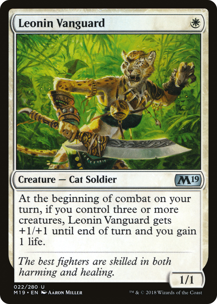 Leonin Vanguard (022) Foil - Core Set 2019