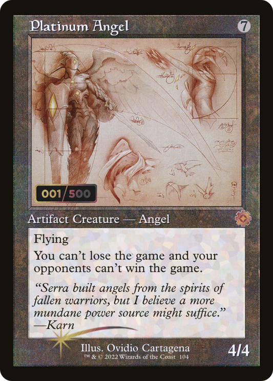 Platinum Angel (Retro Schematic) (Serialized) [The Brothers' War Retro Artifacts]