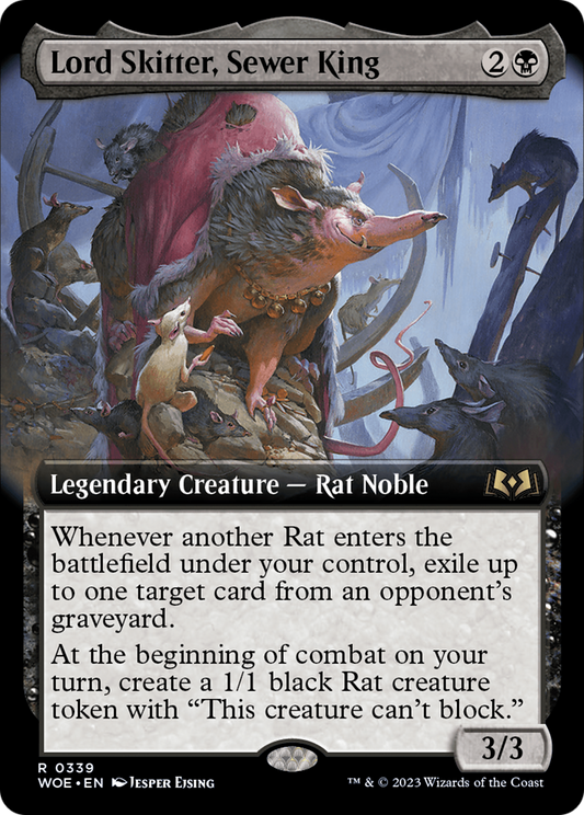 Lord Skitter, Sewer King (Extended Art) [Wilds of Eldraine] Foil