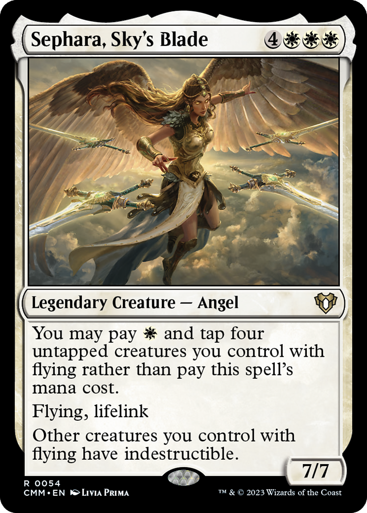 Sephara, Sky's Blade [Commander Masters] Foil