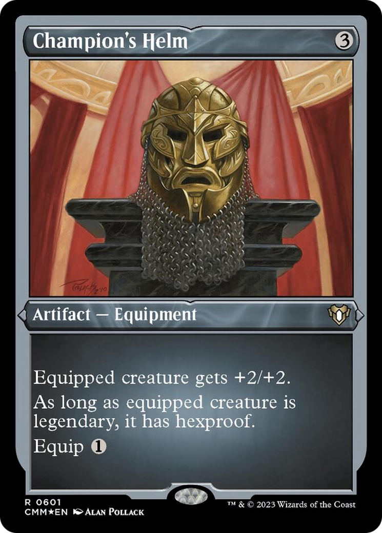 Champion's Helm (Foil Etched) [Commander Masters] | Silver Goblin