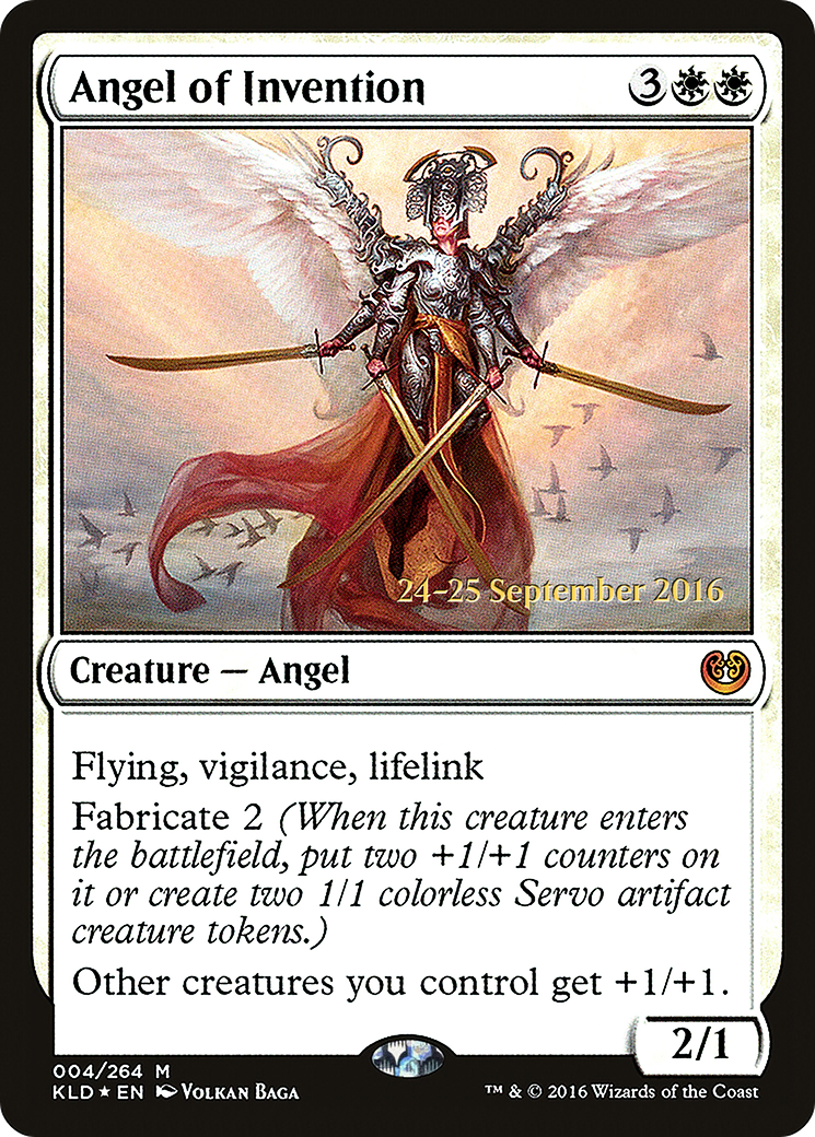 Angel of Invention [Kaladesh Prerelease Promos] | Silver Goblin