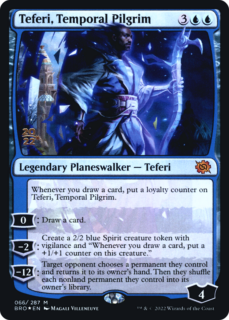 Teferi, Temporal Pilgrim [The Brothers' War Prerelease Promos] | Silver Goblin