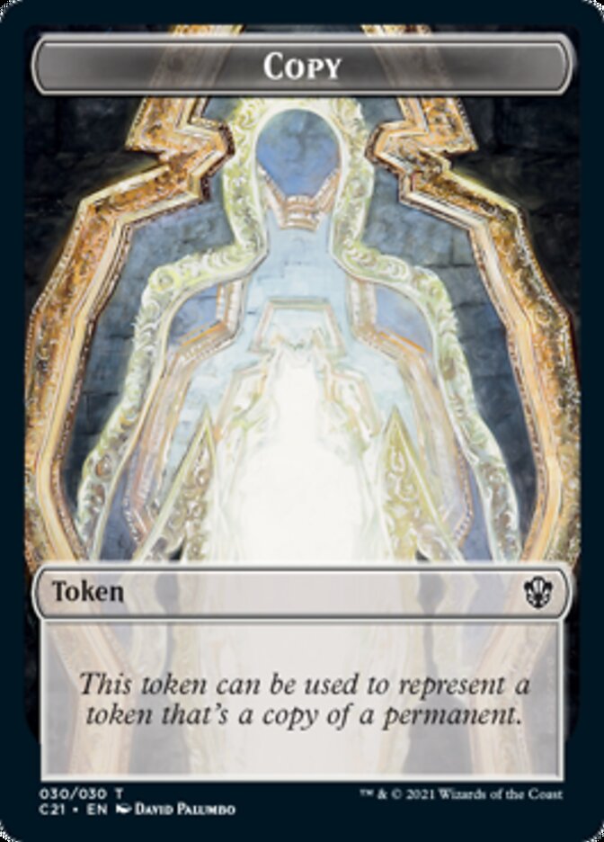 Copy // Construct (030) Double-Sided Token [Commander 2021 Tokens] | Silver Goblin