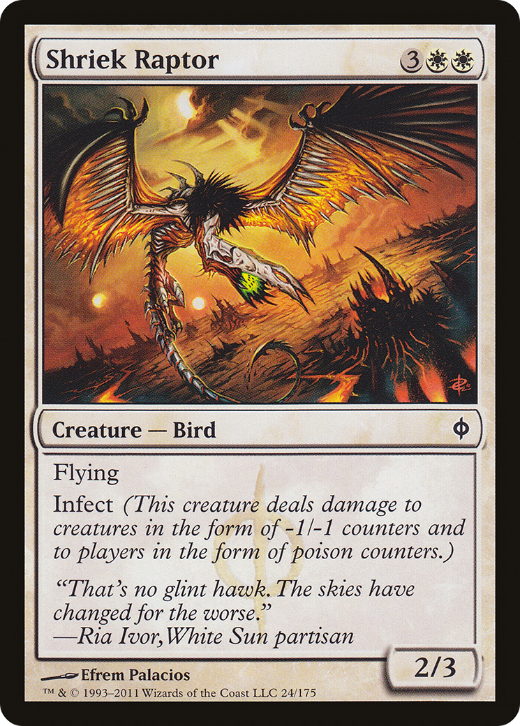 Shriek Raptor [New Phyrexia] | Silver Goblin