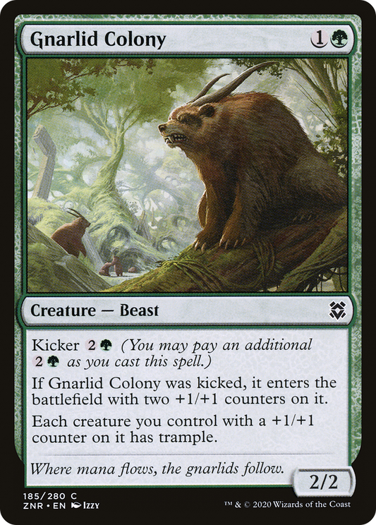 Gnarlid Colony [Zendikar Rising] Foil
