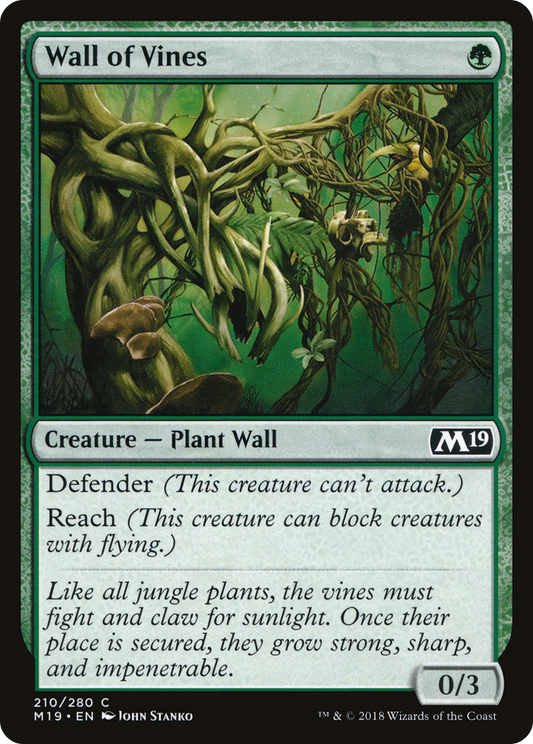 Wall of Vines [Core Set 2019] Foil