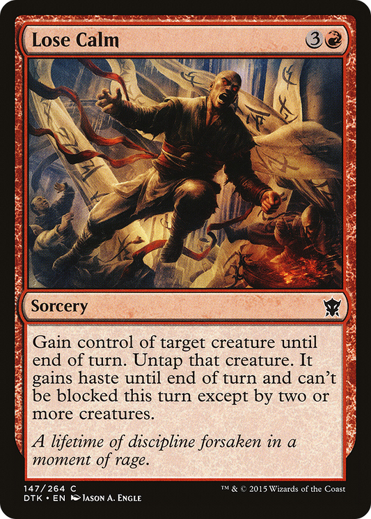 Lose Calm [Dragons of Tarkir] Foil