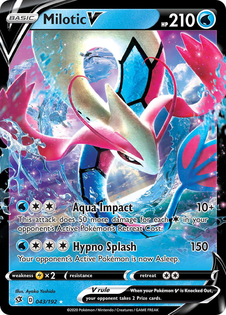 Milotic V (043/192) [Sword & Shield: Rebel Clash] | Silver Goblin