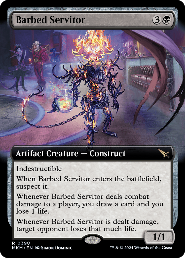 Barbed Servitor (Extended Art) [Murders at Karlov Manor] | Silver Goblin