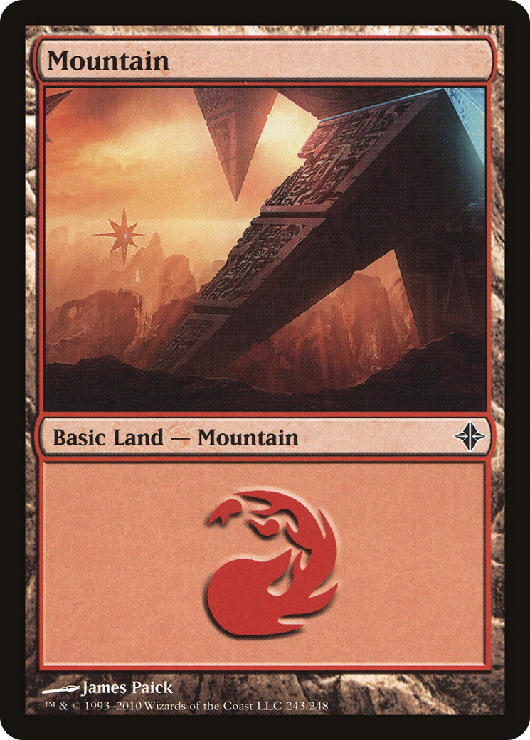 Mountain (243) Foil - Rise of the Eldrazi