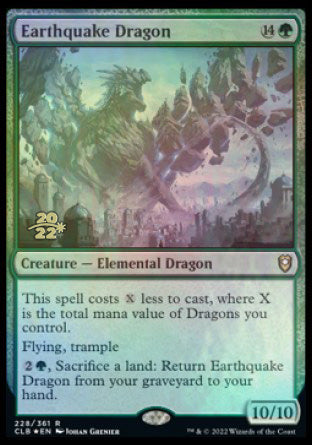 Earthquake Dragon [Commander Legends: Battle for Baldur's Gate Prerelease Promos] | Silver Goblin